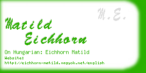 matild eichhorn business card